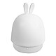 Avizar Veilleuse 1 Lumière Chaude Eclairage Réglable Autonomie 6H  blanc - Lampe de chevet kawaii avec oreilles de lapin.