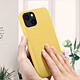 Acheter Avizar Coque iPhone 13 Silicone Semi-rigide Soft-touch jaune