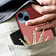 Avizar Coque pour iPhone 14 Plus Silicone Semi-rigide Finition Soft-touch Fine  rose pas cher
