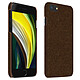 Avizar Coque iPhone SE 2022 / 2020 et 8 / 7 Rigide Finition Tissu Anti-traces marron - Son revêtement en tissu offre une touche unique à votre mobile.