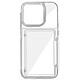 Forcell Coque pour iPhone 15 Pro Max Antichoc Rigide Bords Surélevés Transparent Bords surélèves au niveau de l'écran et de la caméra pour une protection accrue