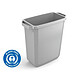 DURABLE Conteneur à déchets DURABIN ECO 60, gris Corbeille à papier