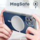 Avis Avizar Coque MagSafe pour iPhone 12 Silicone Protection Caméra  Contour Chromé Argent