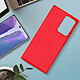 Avizar Coque Galaxy Note 20 Semi-rigide Soft Touch Compatible QI rouge pas cher