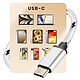 LinQ Câble adaptateur USB-C vers USB OTG 15cm Argent pas cher