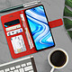 Avis Avizar Housse Xiaomi Redmi Note 9S / 9 Pro / 9 Pro Max Étui Folio Porte carte - rouge