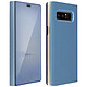 Avizar Housse Galaxy Note 8 Etui folio Miroir Fonction Stand Protection - bleu Housse Folio Clear View Standing Cover conçu pour Galaxy Note 8