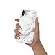 LaCoqueFrançaise Coque iPhone Xs Max silicone transparente Motif Marbre gris ultra resistant pas cher