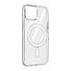 Avizar Coque MagSafe pour iPhone 12 et 12 Pro Cercle magnétique Rigide Transparent