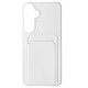 Avizar Coque pour Samsung Galaxy S24 Plus Porte-carte Souple Anti-trace Blanc Fabriquée en silicone souple, assurant une protection efficace contre les chocs et les rayures