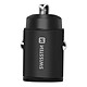 Swissten Chargeur Voiture 30W Double Port USB-C Power Delivery Compact  Noir - Chargeur voiture de Swissten pour charger vos appareils en déplacement