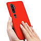 Avizar Coque Xiaomi Mi Note 10 / Note 10 Pro Semi-rigide Finition Soft Touch Rouge pas cher