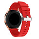 Avizar Bracelet Samsung Galaxy Watch 42 mm strié - rouge Bracelet conçu pour Samsung Galaxy Watch, Modèle 42 mm.