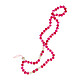 Avizar Bijou de Téléphone Bracelet à Perle Marbre 80cm Collection Marble Rouge Bijou de téléphone à perles, Collection Marble, pour transporter facilement et avec style votre smartphone