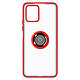 Avizar Coque pour Vivo Y01 Bi-matière Bague Métallique Support Vidéo  rouge Coque de protection avec un anneau de maintien conçue spécialement pour votre Vivo Y01