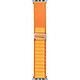 BigBen Connected Bracelet Boucle alpine pour Apple Watch 42-44-45-49mm Orange - Ce bracelet à boucle alpine affiche une couleur vive en orange, étant assorti à une tenue décontractée.