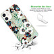 Avis LaCoqueFrançaise Coque iPhone 12 mini silicone transparente Motif Fleurs vert d'eau ultra resistant