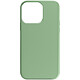 Avizar Coque pour iPhone 15 Pro Max Silicone Semi-rigide Finition Douce au Toucher Fine  Vert pâle - Coque de protection vert pâle, collection Fast Cover, spécialement conçue pour votre iPhone 15 Pro Max