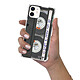 Evetane Coque iPhone 12 mini anti-choc souple angles renforcés transparente Motif Cassette pas cher