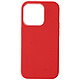 Avizar Coque pour iPhone 15 Pro Silicone gel Anti-traces Compatible QI 100% Recyclable  Rouge Une coque en silicone gel rouge série Classic Case Bio, conçue spécifiquement pour votre iPhone 15 Pro