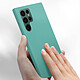 Acheter Avizar Coque Samsung Galaxy S22 Ultra Silicone Semi-rigide Soft-touch Fine Turquoise