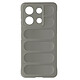 Avizar Coque pour Xiaomi Redmi Note 13 4G Antichoc Silicone Motif texturé 3D Gris Protection antichoc avec les quatres coins renforcés pour encaisser les coups en cas de chutes