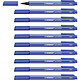 STABILO Stylo feutre pointMax pointe moyenne 0.8mm bleu x 10 Crayon feutre
