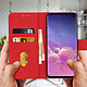 Avis Avizar Etui folio Rouge Portefeuille pour Samsung Galaxy S10
