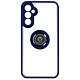 Avizar Coque pour Samsung Galaxy A34 5G bi-matière bague métallique support vidéo  Bleu - Coque de protection avec un anneau de maintien conçue spécialement pour votre Samsung Galaxy A34 5G