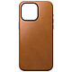 Nomad Coque Modern Cuir pour iPhone 15 Pro Max Pro English Tan Coque compatible MagSafe