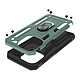 Avizar Coque pour iPhone 15 Pro Antichoc Hybride Bague Support Magnétique  Vert pas cher