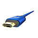 Avis Xtrememac - Cable reversible Usb et Micro usb - 1,2 mètre - bleu or