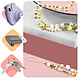 Avizar Bijou de Téléphone Perles Heishi Jaune et Perles Multicolore 80cm avec Dragonne pas cher