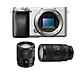 SONY ALPHA 6100 SILVER + 16-70 + 70-350mm PROMO GARANTIE 3 ans. MATERIEL PROVENANCE SONY FRANCE. Emballage securisé de vos commandes. Livré avec Facture dont TVA.