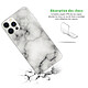 Avis Evetane Coque iPhone 12/12 Pro 360 intégrale transparente Motif Marbre blanc Tendance