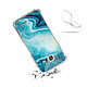 Acheter Evetane Coque Samsung Galaxy S7 anti-choc souple angles renforcés transparente Motif Bleu Nacré Marbre