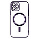 Avizar Coque MagSafe pour iPhone 13 Pro Silicone Protection Caméra  Contour Chromé Violet Coque MagSafe conçue spécifiquement pour votre Apple iPhone 13 Pro