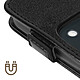Acheter Avizar Étui pour iPhone 15 Clapet Vertical Porte-carte Simili Cuir Lisse  Noir