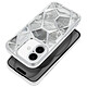 Avizar Coque pour iPhone 16 Antichoc Collection Twinki Argent Protection renforcée avec des bords surélevés pour l'écran et la caméra