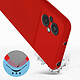 Avis Avizar Coque pour Xiaomi Poco M5 Silicone Semi-rigide Finition Soft-touch  rouge
