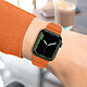 Acheter Avizar Bracelet pour Apple Watch 41mm et 40mm et 28mm Silicone Ajustable Fermoir Ardillon  Orange