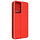 Avizar Housse pour Xiaomi 13 Lite Clapet Magnétique Porte-carte Support vidéo  Rouge - Étui de protection spécifiquement conçu pour votre Xiaomi 13 Lite