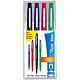 PAPER MATE Lot de 4 feutres Nylon Flair coloris standard : bleu, noir, rouge, vert Crayon feutre