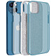 Avis Avizar Coque iPhone 13 Mini Paillette Amovible Silicone Semi-rigide bleu
