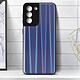 Avizar Coque Samsung Galaxy S21 Bi-matière Holographique Brillant Fine Légère Bleu nuit pas cher
