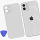 Acheter Clappio Vitre arrière de remplacement pour Apple iPhone 12 Blanc
