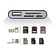 Acheter Avizar Adaptateur  USB-C vers USB et micro USB, Lecteur Carte SD et micro SD