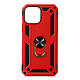 Avizar Coque iPhone 13 Pro Max Antichoc Hybride Bague Support Vidéo rouge - Coque bi-matière spécialement conçue pour votre iPhone 13 Pro Max