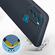 Avis Avizar Coque pour Motorola Moto G71 5G Silicone Semi-rigide Finition Soft-touch Fine  bleu nuit