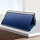 Avis Avizar Coque pour Samsung Z Fold 3 Clapet Translucide Design Miroir Support Vidéo Bleu
